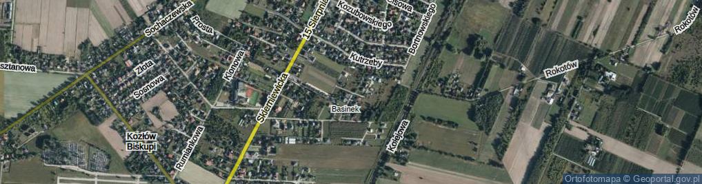 Zdjęcie satelitarne Orzechowa ul.